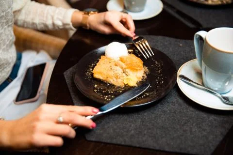 Crispy pastry dessert. Foto stock