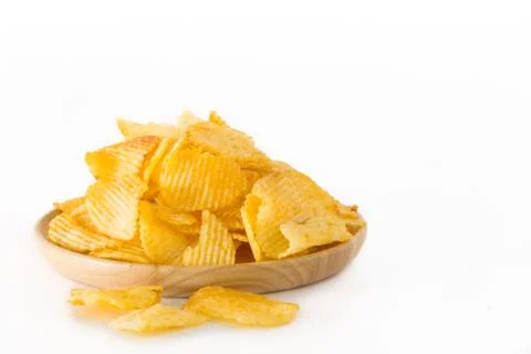 Crispy potato chips Stock Photos