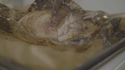 Crispy Roast Pork Belly. Slice Roast Pork Belly 4K Stock Footage 86459865