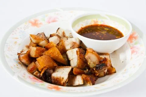 Crispy roast pork Foto stock