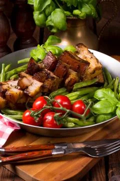 Crispy roasts from the grill Stock Photos