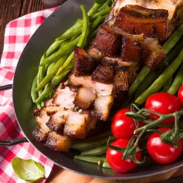 Crispy roasts from the grill Foto stock