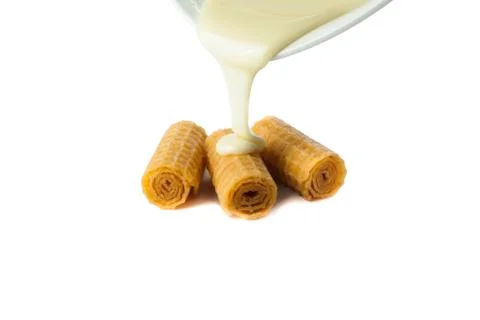 Crispy rolls Stock Photos