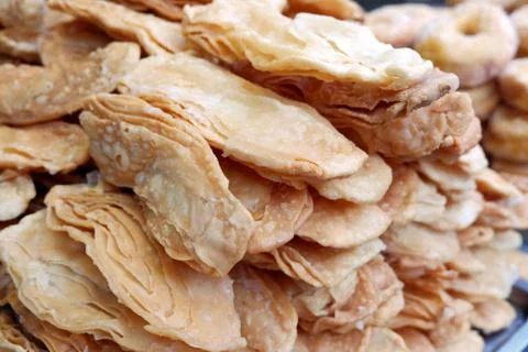 Crispy Roti / Sweet  Flatbread Stock Photos