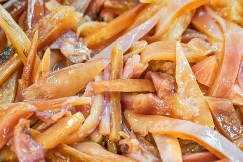 Crispy squid texture background Stock Photos