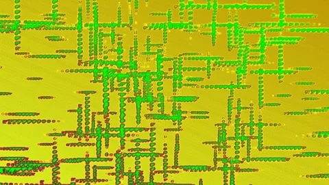 Crisscrossing Dotted Line Labyrinth Line Dot Trails Motion Graphics Video Stock Footage 299969210