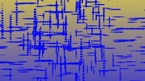 Crisscrossing Line Dot Trails Tech Data Visualization Motion Graphics Video Stock Footage 299968454