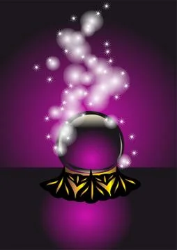 Cristal ball Stock Illustration
