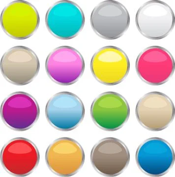 Cristal buttons Stock Illustration