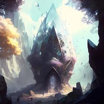Cristal citadel Stock Illustration