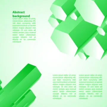 Cristal green ice background. Vector illustration for your business presentat Illustrazione stock