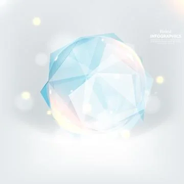 Cristal ice. Illustrazione stock