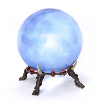 Cristal magic ball Stock Illustration