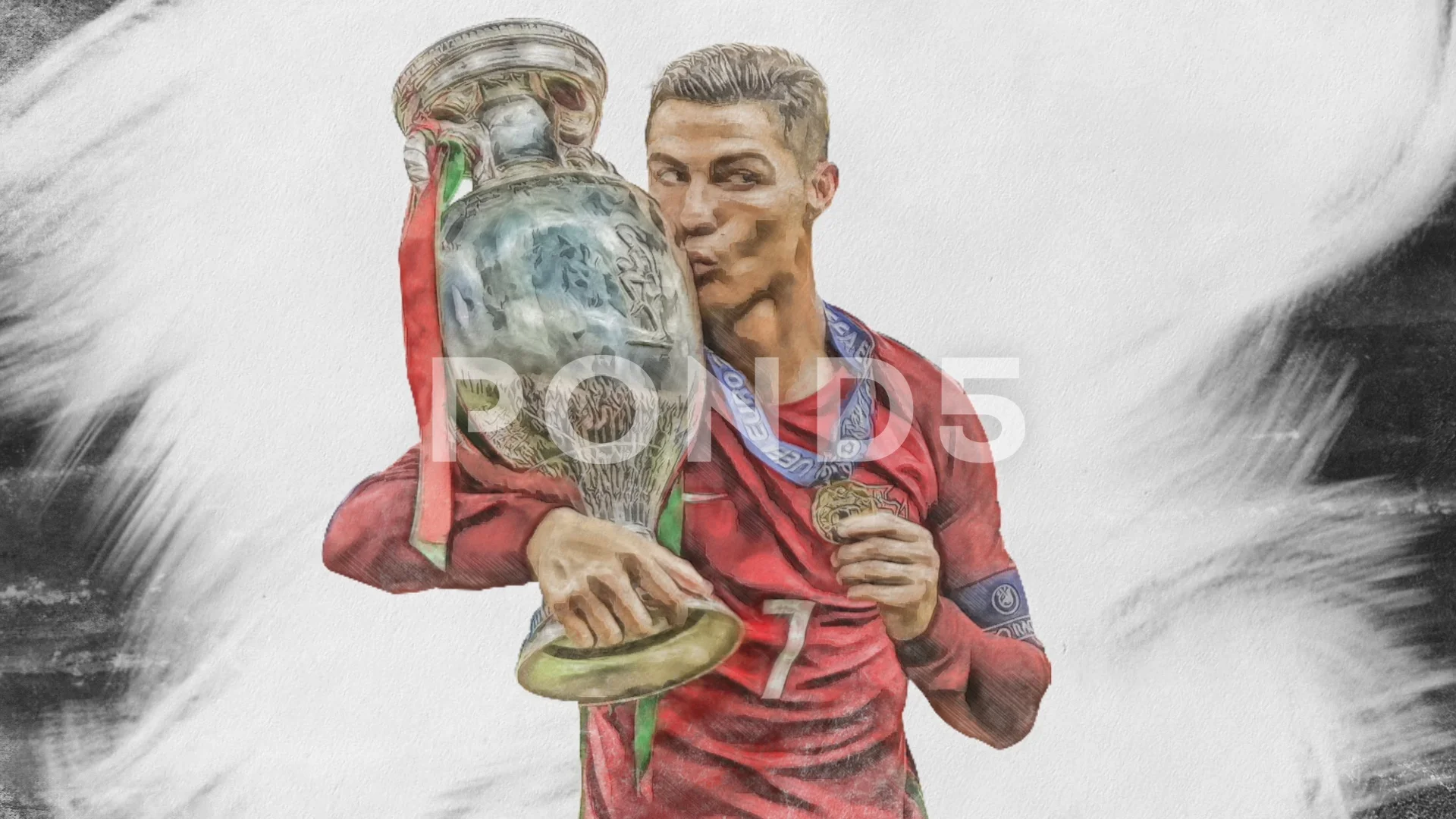 Portrait Drawing Cristiano Ronaldo 42cmx30cm - Etsy UK-saigonsouth.com.vn