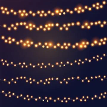 Cristmas Lights Concept Illustrazione stock