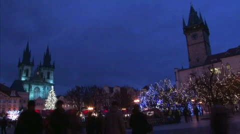 Cristmas in Prague Stock-Footage 603456