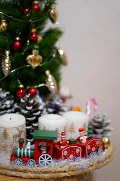 Cristmas Train Stock Photos