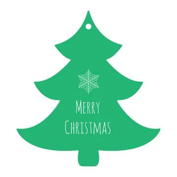 Cristmas tree laber. Stock Illustration