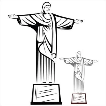 Cristo Redentor Ilustração Stock