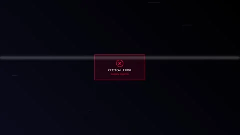 Critical error message box blinking with red warning text Stock-Footage 346190583