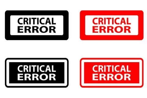 Critical error rubber stamp Stock-Illustration