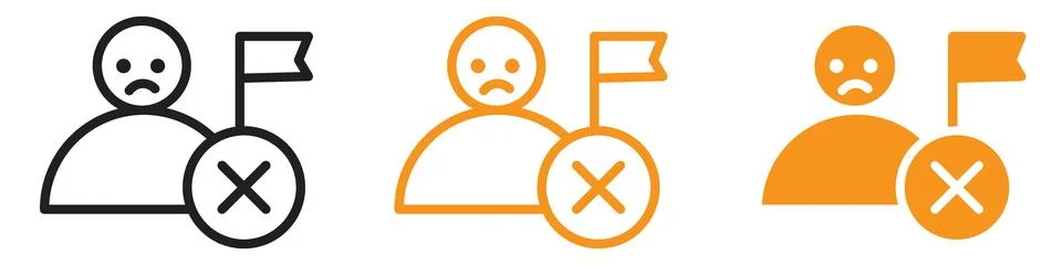 Critical Fail or Failure Icon for Error and Alert Graphics Vital for Illust.. Stock Illustration