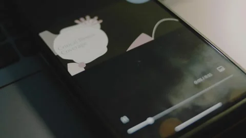 Critical Illness Coverage inscription on black background on smartphone screen Stock Footage 270609792