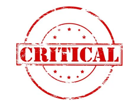 Critical Illustrazione stock