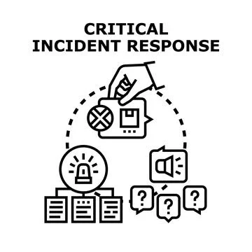 Critical incident response strategy for problem management Stock Illustration