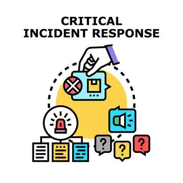 Critical incident response strategy for problem management Stock Illustration