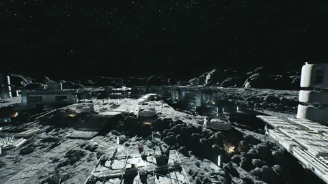 Critical infrastructure and processes for lunar deployment readiness Stock Footage 331520393