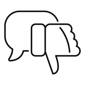 Critical message thinking icon outline vector. Talk innovation 스톡 일러스트
