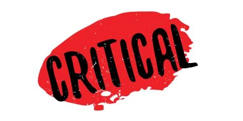 Critical rubber stamp Stock Illustration