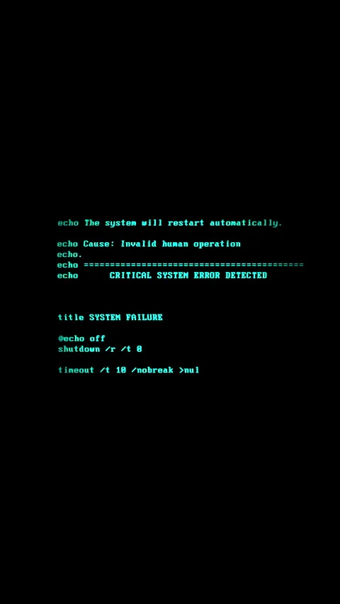 Critical System Error Retro Computer Command Prompt Screen for Cyber Security Stock-Footage 337136318