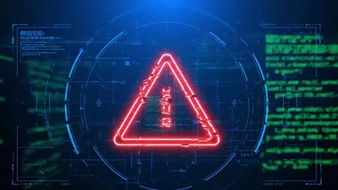 Critical System Failure Due to a Cyber Attack. Stock Footage 316877705