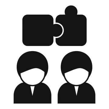 Critical team thinking icon simple vector. Brain mind head 스톡 일러스트