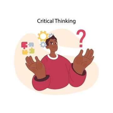 Critical Thinking concept. Flat vector illustration イラスト素材