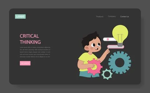 Critical Thinking concept. 스톡 일러스트