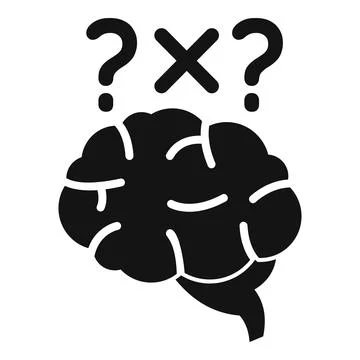 Critical thinking icon simple vector. Problem mind revolution Illustrazione stock