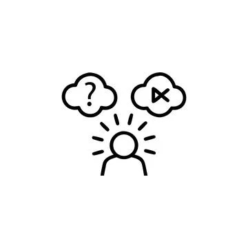 Critical thinking icons Illustration