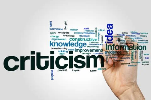 Criticism  word cloud Stock Illustration