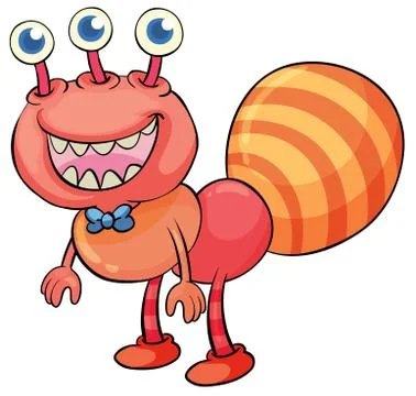 Critter on white Stock Illustration