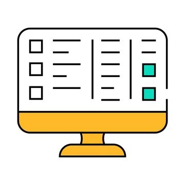 Crm crew resource management icon color illustration 스톡 일러스트