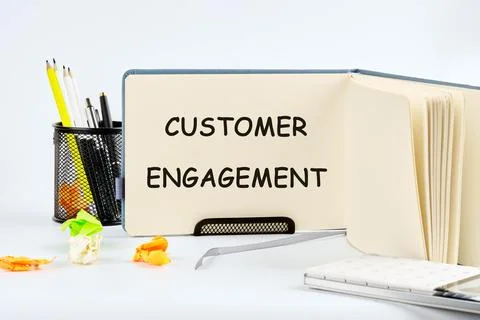 CRM data management, customer loyalty concept. The concept of the info busine Stock Photos