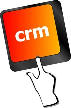 Crm keyboard keys (button) on computer pc 스톡 일러스트