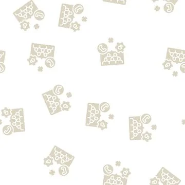 Crm target advertisement glyph seamless pattern 스톡 일러스트