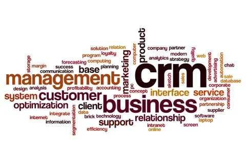 CRM word cloud Stock Illustration