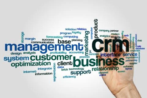 CRM word cloud Stock Illustration
