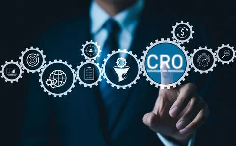 CRO Conversion Rate Optimization Concept. Foto stock