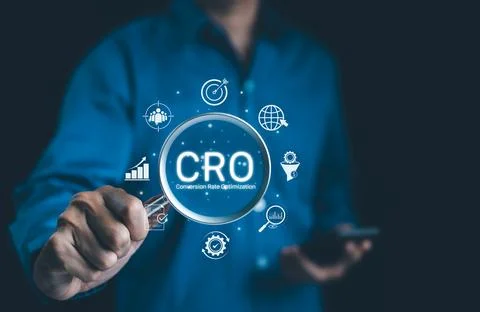 CRO, Conversion Rate Optimization Concept. Stock Photos